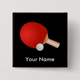 sjabloon Tennis Vierkante Button 5,1 Cm