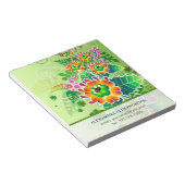 Sjabloon ter illustratie van kleurrijke ventilator notitieblok (Schuin)