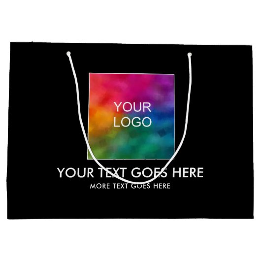 Sjabloon Text Business Logo hier Groot Cadeauzakje (Achterkant)