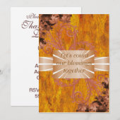 Sjabloon Thanksgiving Uitnodigingen (Voorkant / Achterkant)