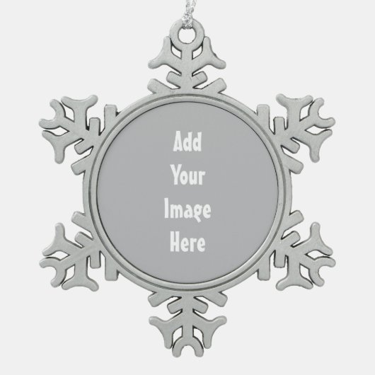 Sjabloon Tin Sneeuwvlok Ornament (Voorkant)