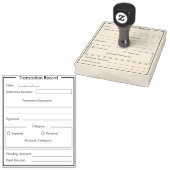 Sjabloon transactiebestand rubberstempel (Gestempeld)