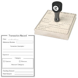 Sjabloon transactiebestand rubberstempel