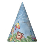 Sjabloon treinmotor Partij Pet Feesthoedjes (Links)