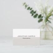 Sjabloon Trendy Elegant Modern Visitekaartje (Staand voorkant)