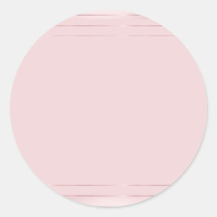 Sjabloon Trendy Elegante Moderne Roze Goud Ronde Sticker