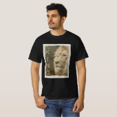 Sjabloon Trendy Lion Black Kleur Elegant Modern T-shirt (Voorkant volledig)