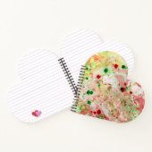 Sjabloon Trendy Modern Abstract Roze Rood Geel Notitieboek (Binnen)