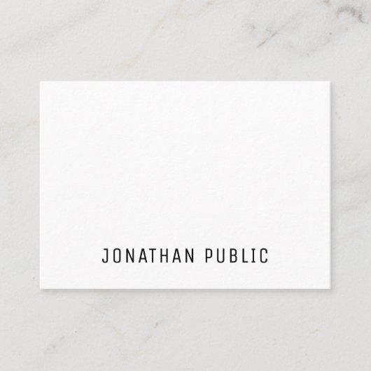 Sjabloon Trendy Simple Professional Modern Chic Visitekaartje (Voorkant)