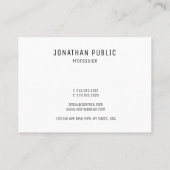 Sjabloon Trendy Simple Professional Modern Chic Visitekaartje (Achterkant)