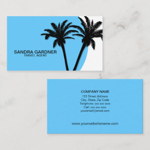 Sjabloon Tropics Travel Agent Visitekaartje