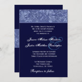 Sjabloon tussen Bue en Midnight Midnight Damask We Kaart (Voorkant / Achterkant)