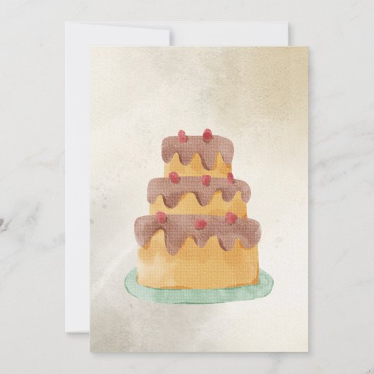 Sjabloon uitnodiging feestdag voor verjaardagsfees (Achterkant)