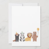 Sjabloon uitnodiging feestdag voor verjaardagsfees (Achterkant)