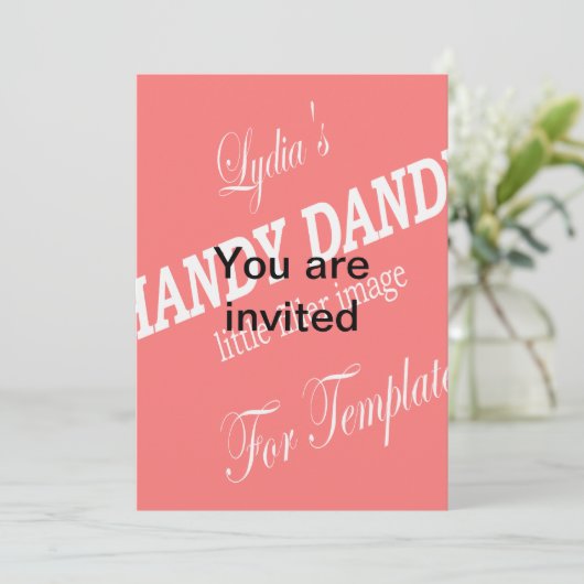 Sjabloon Uitnodiging - houden (Staand voorkant)