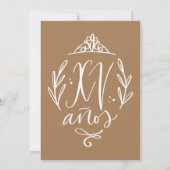 Sjabloon uitnodiging Quinceañera (Achterkant)