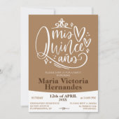 Sjabloon uitnodiging Quinceañera (Voorkant)