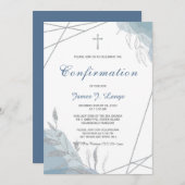 Sjabloon Uitnodiging tot bevestiging van jongen (Voorkant / Achterkant)