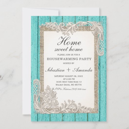 Sjabloon Uitnodiging tot oproeping in het Rustic H (Voorkant)
