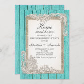 Sjabloon Uitnodiging tot oproeping in het Rustic H (Voorkant / Achterkant)