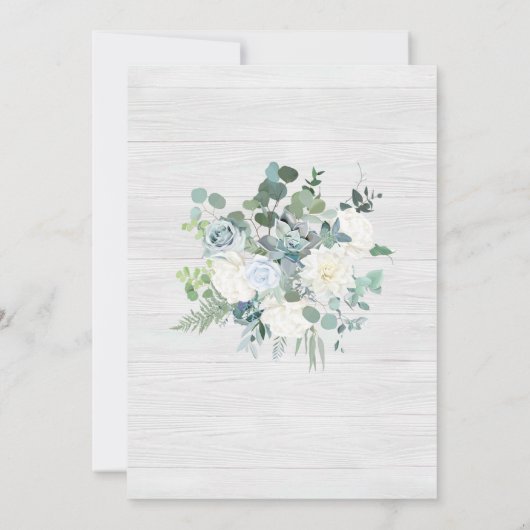 Sjabloon Uitnodiging tot oproeping in het Rustic H (Achterkant)