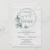 Sjabloon Uitnodiging tot oproeping in het Rustic H (Voorkant / Achterkant)