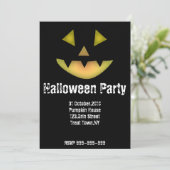 Sjabloon uitnodiging van de partij Halloween (Staand voorkant)