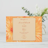 Sjabloon uitnodigingen - aanpasbare oranje leugens (Staand voorkant)