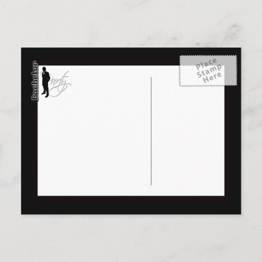 Sjabloon Uitnodigingen van Bachelor (Achterkant)