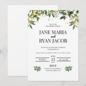 Sjabloon uitnodigingskaart kaart (Voorkant / Achterkant)