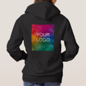 Sjabloon Upload Business Logo Black Color Hoodie (Achterkant)