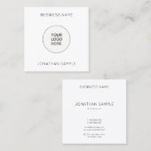 Sjabloon Upload uw bedrijf Logo Vierkante Visitekaartje (Voorkant / Achterkant)