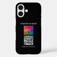 Sjabloon Upload uw eigen zakelijke Logo QR-code na