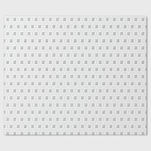 Sjabloon Upload Voeg hier uw zakelijke Logo toe Cadeaupapier (Vlak)