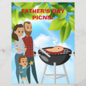 Sjabloon vaderdag Picnic Event Flyer (Achterkant)