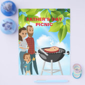 Sjabloon vaderdag Picnic Event Flyer (Enkel)