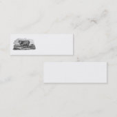 Sjabloon van 1800 Merino Sheep Ram Lamb Mini Visitekaartje (Voorkant / Achterkant)