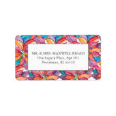 Sjabloon van adreslabels voor kerstretourzendingen etiket (Voorkant)