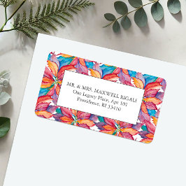 Sjabloon van adreslabels voor kerstretourzendingen etiket