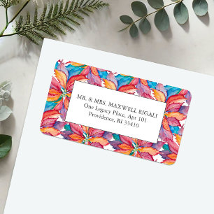 Sjabloon van adreslabels voor kerstretourzendingen etiket