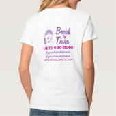 Sjabloon van Afrikaanse haarvlekken/ arts T-shirt (Achterkant)