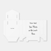 Sjabloon van ambachten bedankdoosjes (Uitgevouwen)