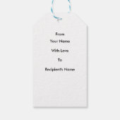 Sjabloon van ambachten cadeaulabel (Achterkant)