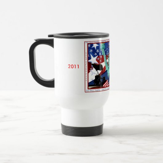 Sjabloon van American Thlevel Mug Reisbeker (Links)