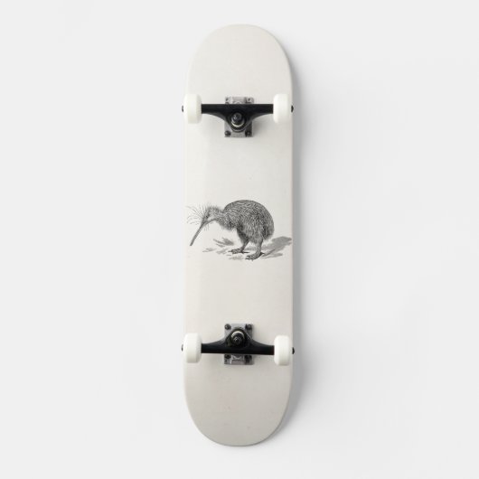 Sjabloon van Antiek vogelvogels Kiwi Skateboard (Voorkant)