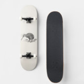 Sjabloon van Antiek vogelvogels Kiwi Skateboard (Voorkant)