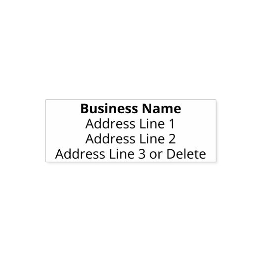 Sjabloon van bedrijfsnaam en retouradres  zelfinktende stempel (Design)