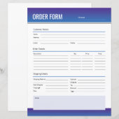 Sjabloon van bestelbon (Voorkant / Achterkant)