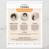 Sjabloon van bestelbon | Eenvoudig  (Achterkant)