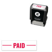 SJABLOON VAN BETAALDE zakelijke tekst Zelfinktende Stempel (In situ)